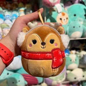 Squishmallows Darla the Reindeer 4" Stuffed Plush Ornament